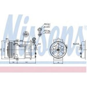 компресор, климатизация NISSENS 89124 