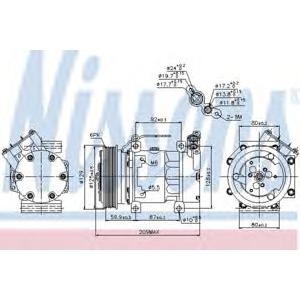 компресор, климатизация NISSENS 89128 