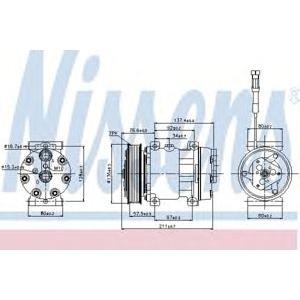 компресор, климатизация NISSENS 89137 