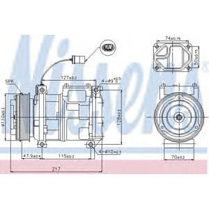 компресор, климатизация NISSENS 89147 