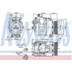 компресор, климатизация NISSENS 89214 