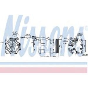 компресор, климатизация NISSENS 89224 