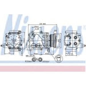 компресор, климатизация NISSENS 89228 