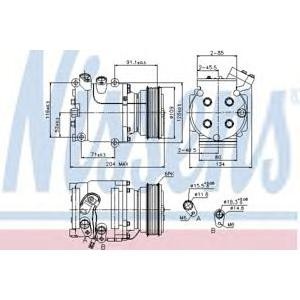компресор, климатизация NISSENS 89233 