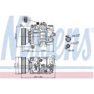 компресор, климатизация NISSENS 89237