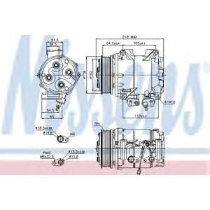 компресор, климатизация NISSENS 89242 