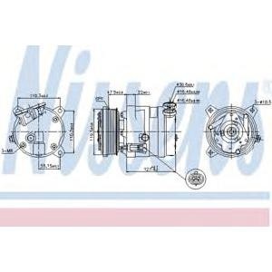 компресор, климатизация NISSENS 89257