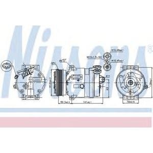 компресор, климатизация NISSENS 89284 