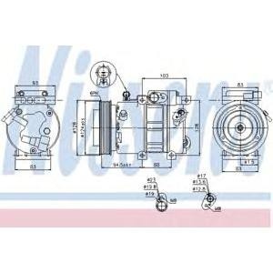 компресор, климатизация NISSENS 89285