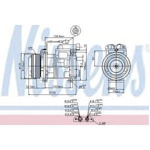 компресор, климатизация NISSENS 89413