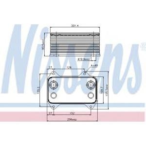 маслен радиатор, двигателно масло NISSENS 90690