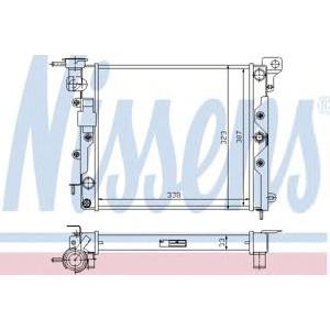 воден радиатор NISSENS 61600