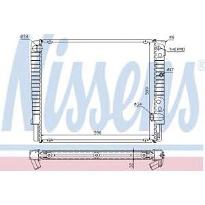 воден радиатор NISSENS 65508A 