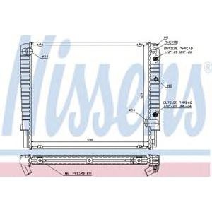 воден радиатор NISSENS 65509A 