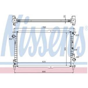 воден радиатор NISSENS 62156A 