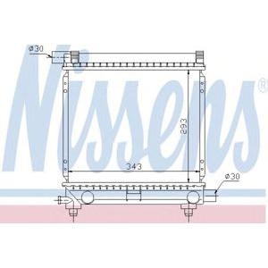 воден радиатор NISSENS 62551 