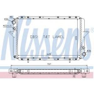 воден радиатор NISSENS 63940A 