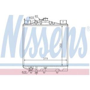 воден радиатор NISSENS 64080 
