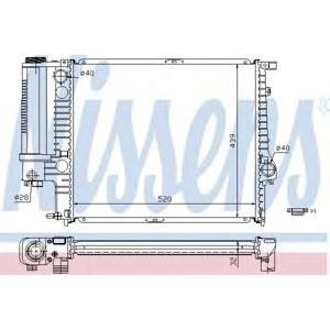 воден радиатор NISSENS 60743A 