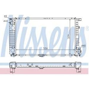 воден радиатор NISSENS 60744A