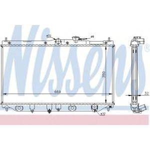 воден радиатор NISSENS 62282A 