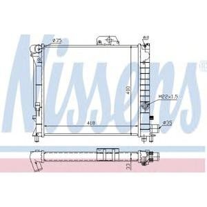 воден радиатор NISSENS 64039 
