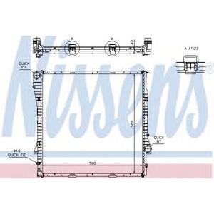 воден радиатор NISSENS 60787A 