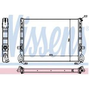 воден радиатор NISSENS 64072