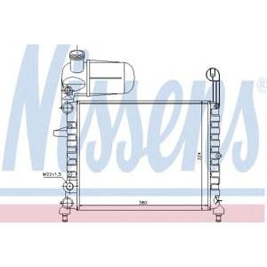 воден радиатор NISSENS 61845 