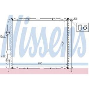 воден радиатор NISSENS 63886