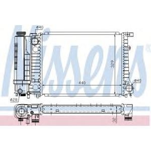 воден радиатор NISSENS 60735A 