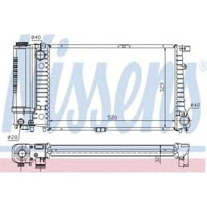 воден радиатор NISSENS 60736A