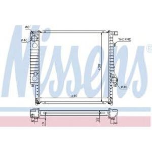 воден радиатор NISSENS 60635A