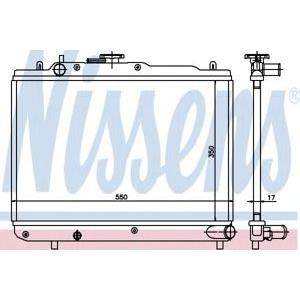 воден радиатор NISSENS 62412