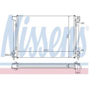 воден радиатор NISSENS 651651 