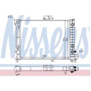 воден радиатор NISSENS 64048 