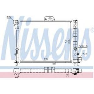 воден радиатор NISSENS 64049 