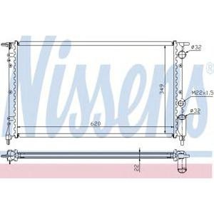 воден радиатор NISSENS 63918
