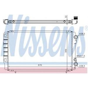 воден радиатор NISSENS 63912A 