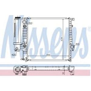 воден радиатор NISSENS 60613A
