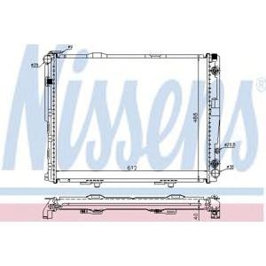 воден радиатор NISSENS 62762A 