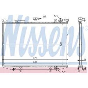воден радиатор NISSENS 62929 