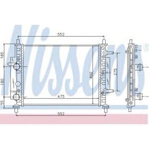 воден радиатор NISSENS 617844 