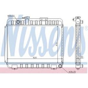 воден радиатор NISSENS 62581 