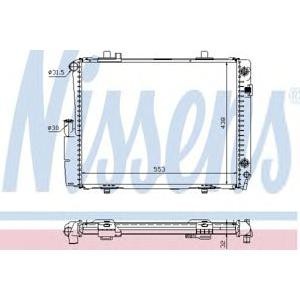 воден радиатор NISSENS 62582A 