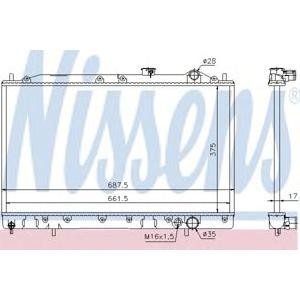 воден радиатор NISSENS 62834 