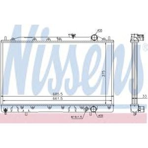 воден радиатор NISSENS 62837 