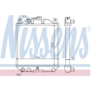 воден радиатор NISSENS 64083