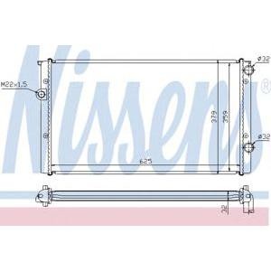 воден радиатор NISSENS 652461 