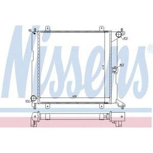 воден радиатор NISSENS 64207